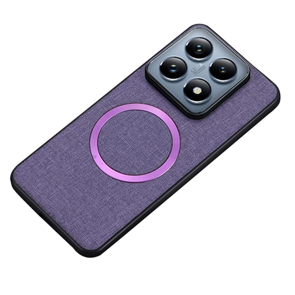 For Xiaomi 14T Pro Magnetic Case Drop-Proof TPU+Cloth Back Phone Cover