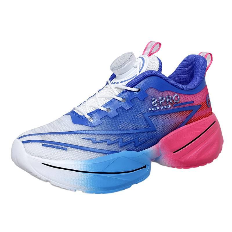 Boys 2025 summer new primary school children big children rotating buckle 8PRO running shoes girls outdoor light sports shoes