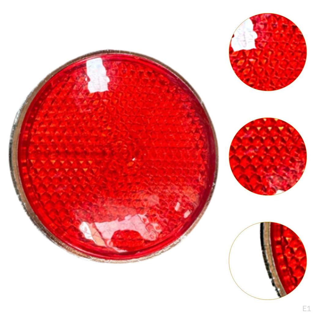 2 Stück Reflektierende Warnreflektoren Rot Beschläge Ersatzteil Rund Zubehör