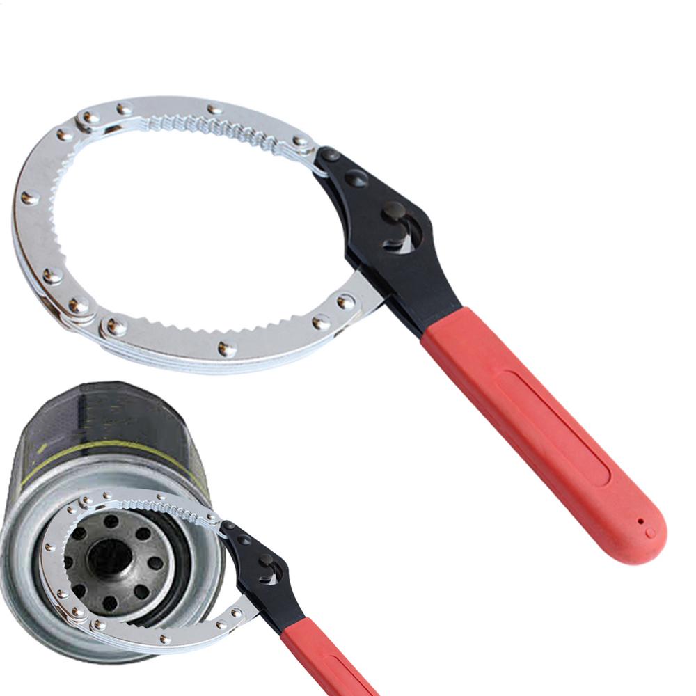 Chain Oil Filter Wrench Heavy Duty Alloy Steel Car Repair Tool Automotive Chain Pipe Wrench For Mechanics Plumbers Home