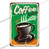 Letrero de Café Retro Decoración de Café Bar Placa Vintage Tienda de Bebidas Decorativo Pared Pub Club Póster 20x30cm