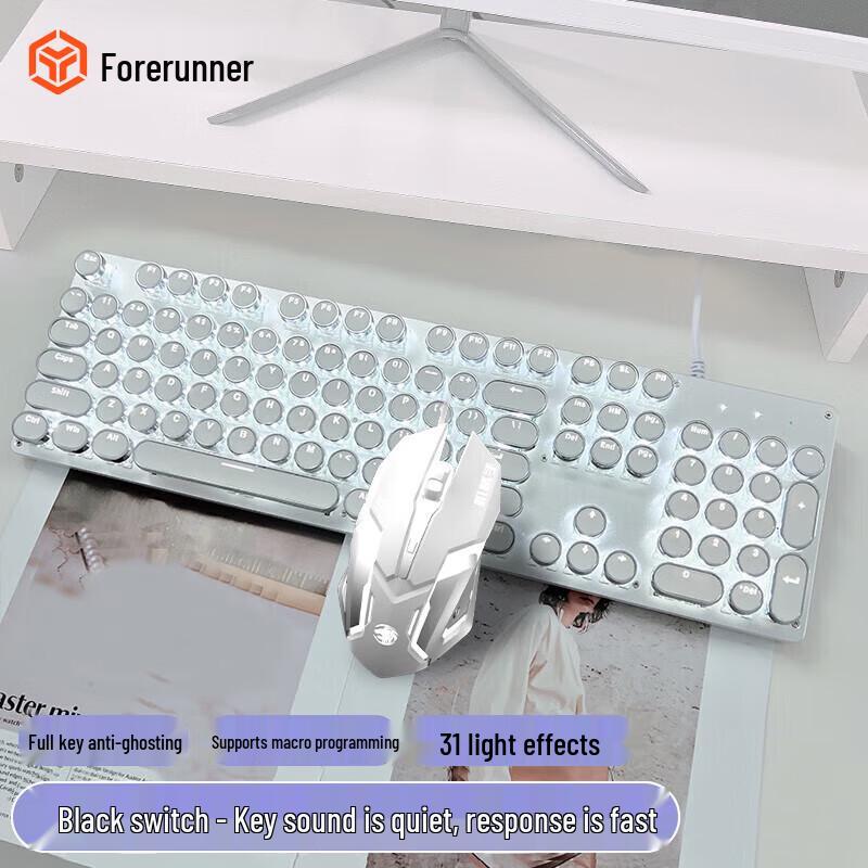 EWEADN TK100 Punk Wired Mechanical Gaming Keyboard