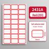 Self-Adhesive Name & Classification Label Stickers - 50 Sheets, Office Blank Handwritten Labels