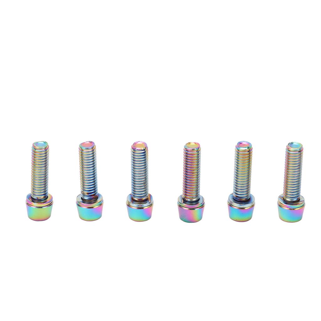 Steel Water Bottle Cage Bolts M5x23mm Colorful Water Bottle Cage Bolts for Fixing Handlebar Ends
