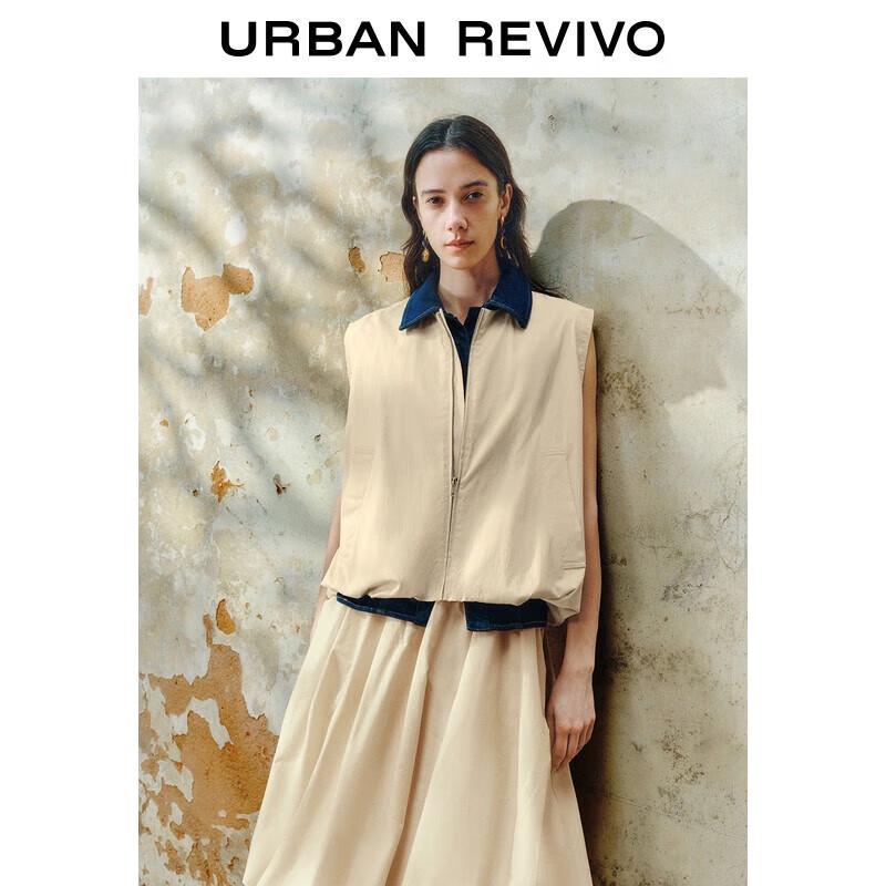 UR Women's Casual Zipper Sleeveless Vest