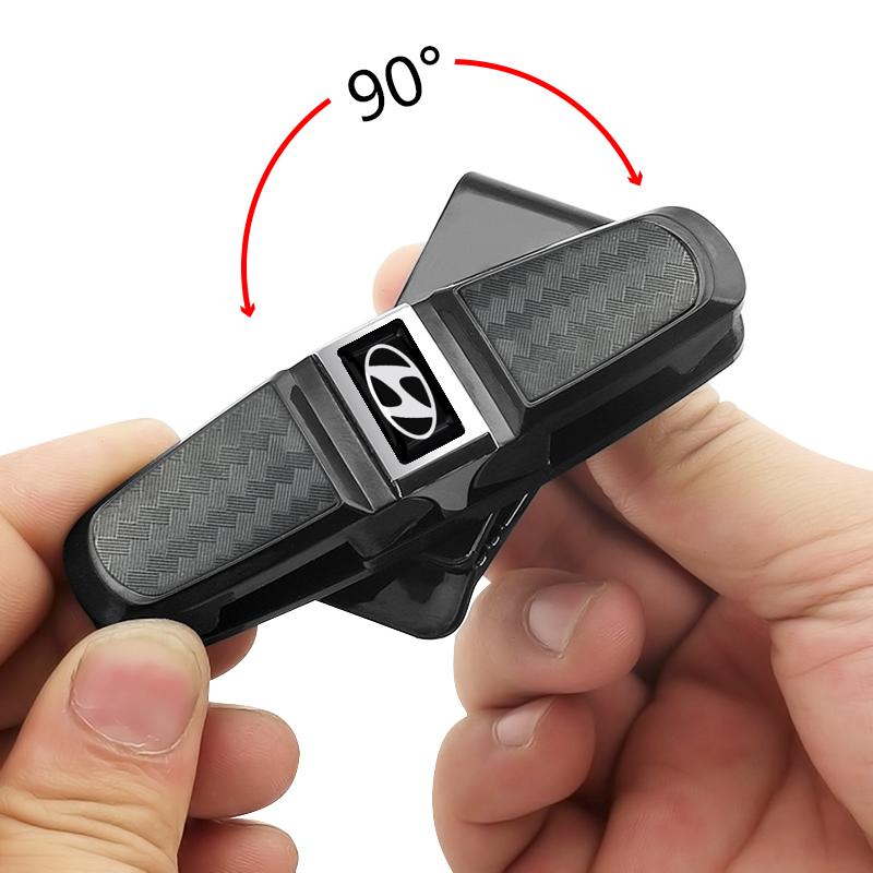 1pcs Car Sun Visor Glasses Box Universal Sunglasses Clip Card For Hyundai I30 I20 IX35 I40 Tucson Getz Sonata Veloster Elantra Solaris