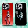 Cartoon F-Futurama Robot Phone Case For iPhone 16,15,14,13,12,11,Pro,Max,Plus,Mini,XS,SE Anti Fall Black Matte Hard Bumper