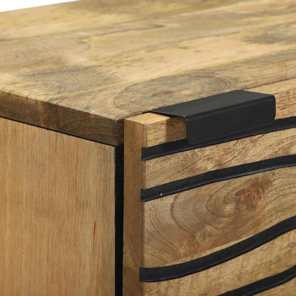 Highboard Brown 40 x 33 x 110 cm Solid Mango Wood