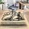 1 STuks Sphynx Kat Extra Groot Antislip Vloerkleed, Kantoor, familie, slaapkamer Groot Vloerkleed Binnenvloerkleden, Levendige Kleuren