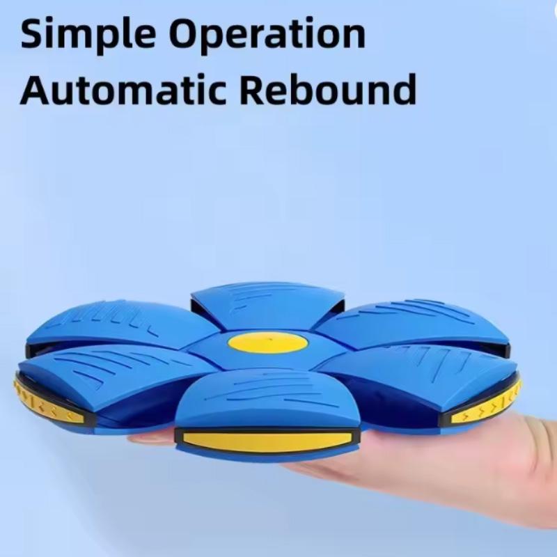 Outdoor Sports Toys Flying Saucer Ball Magic Deformation Foot Pressure Venting Ball Pet Flying Disc No Light Children's Gift