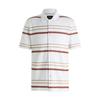 Regular FiT STripe ShorT Sleeve Polo T shirT whiTe 50559057100 