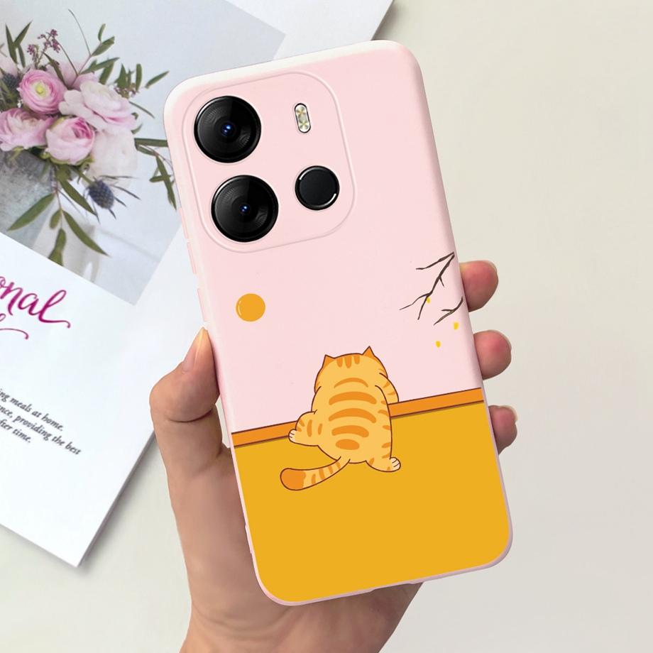 For Tecno Spark GO 2023 Case Stylish Fashion Soft Silicone TPU Housing Capa For Tecno Pop 7 Pro Pop7 Coque Pop7 BF6 BF7 Bumper