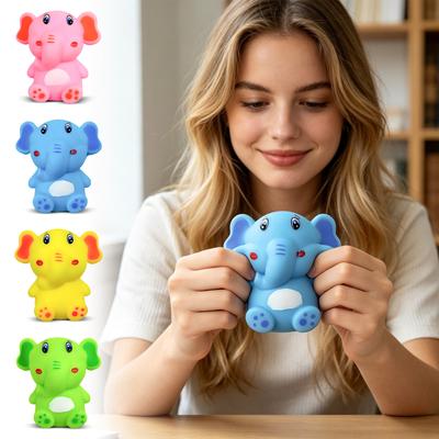 Soft Squeeze Elephant Toy Stress Relief Sensory Toy for Kids and Adults Durable Squishy Toy with Cute Design for Relaxation and Focus