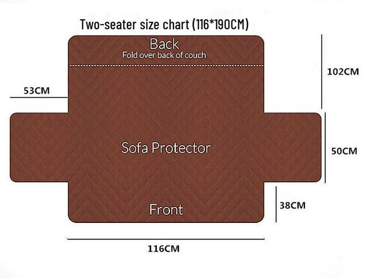 Waterproof Anti-slip Pet Sofa Cover - Universal Protective Mat for Dogs