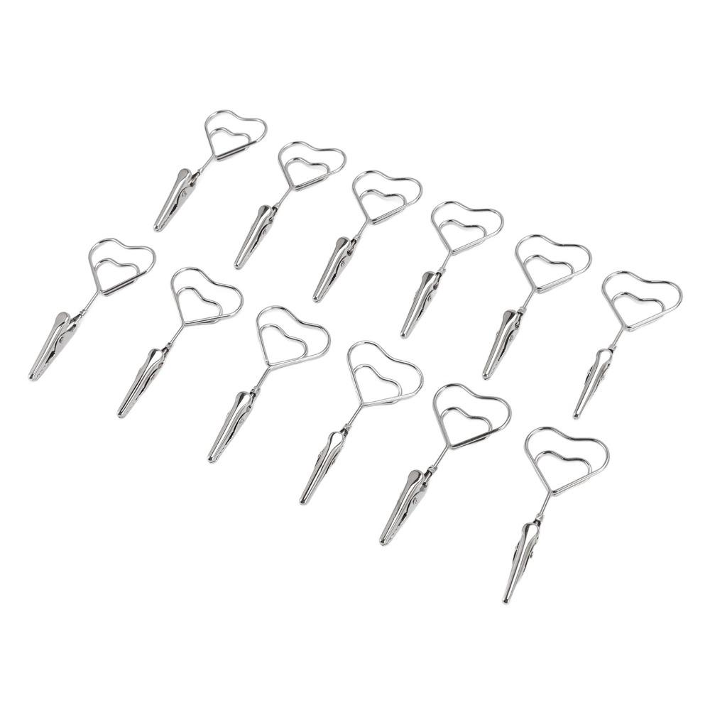 12Pcs 70mm Photo Clip Multi Shape Wire Picture Clip Decorative Note Clips  Photo Display