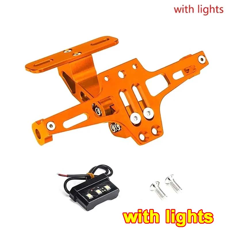 Motorcycle Rear License Plate Mount Holder Turn Signal Lights For Kawasaki Z750 Z800 Honda Yamaha MT07 MT09 MT10 R1 Accessores