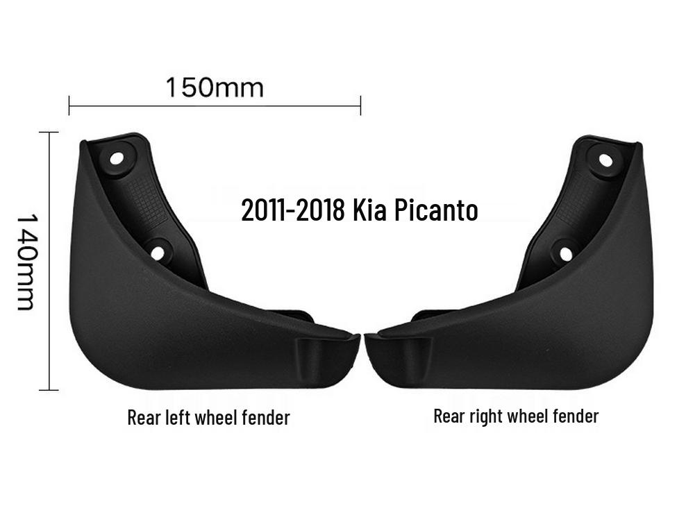 Kia Picanto 2011-2018 Soft Tire Mud Flap