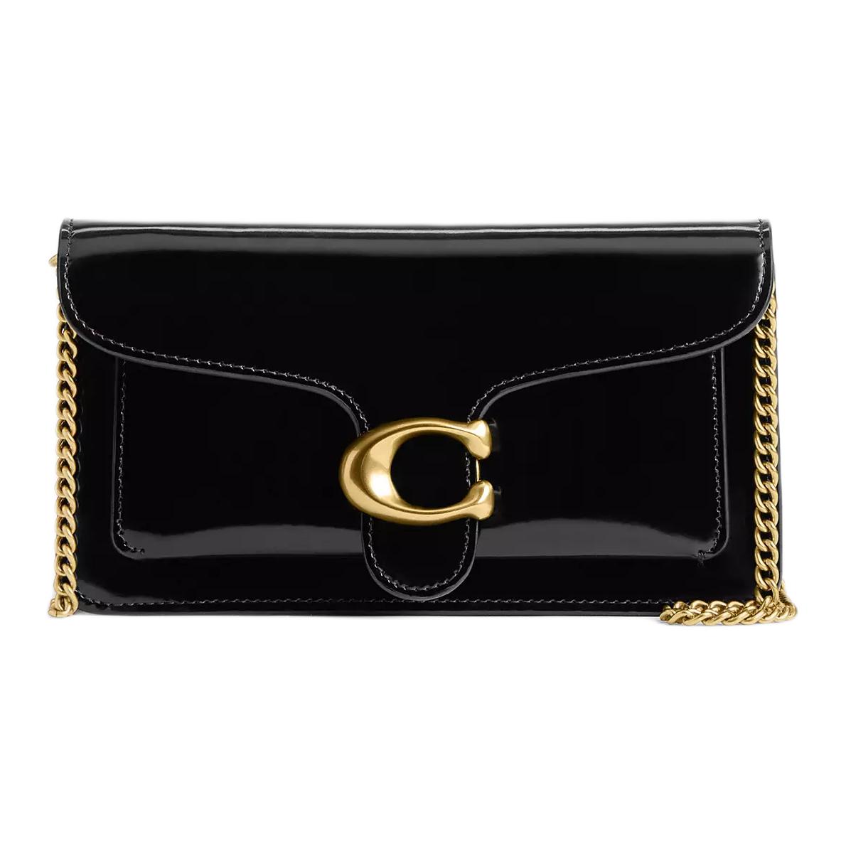 

Coach Tabby 21 Metal Logo Snap Closure Leather Crossbody Bag Small Women Bags Black CW554-B4BK Basic Set (Bag+Dust Bag)