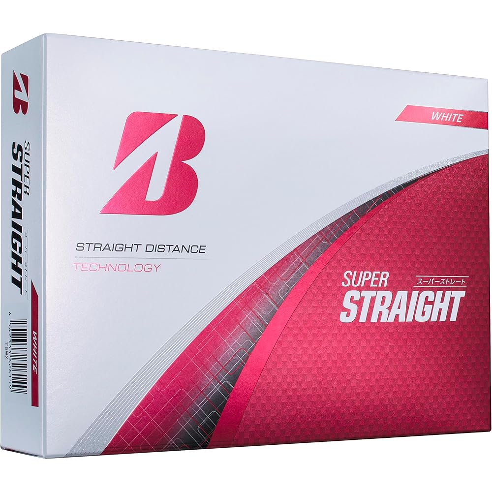 Bridgestone Super Straight Golf Balls 12 Pack White 2025 Model