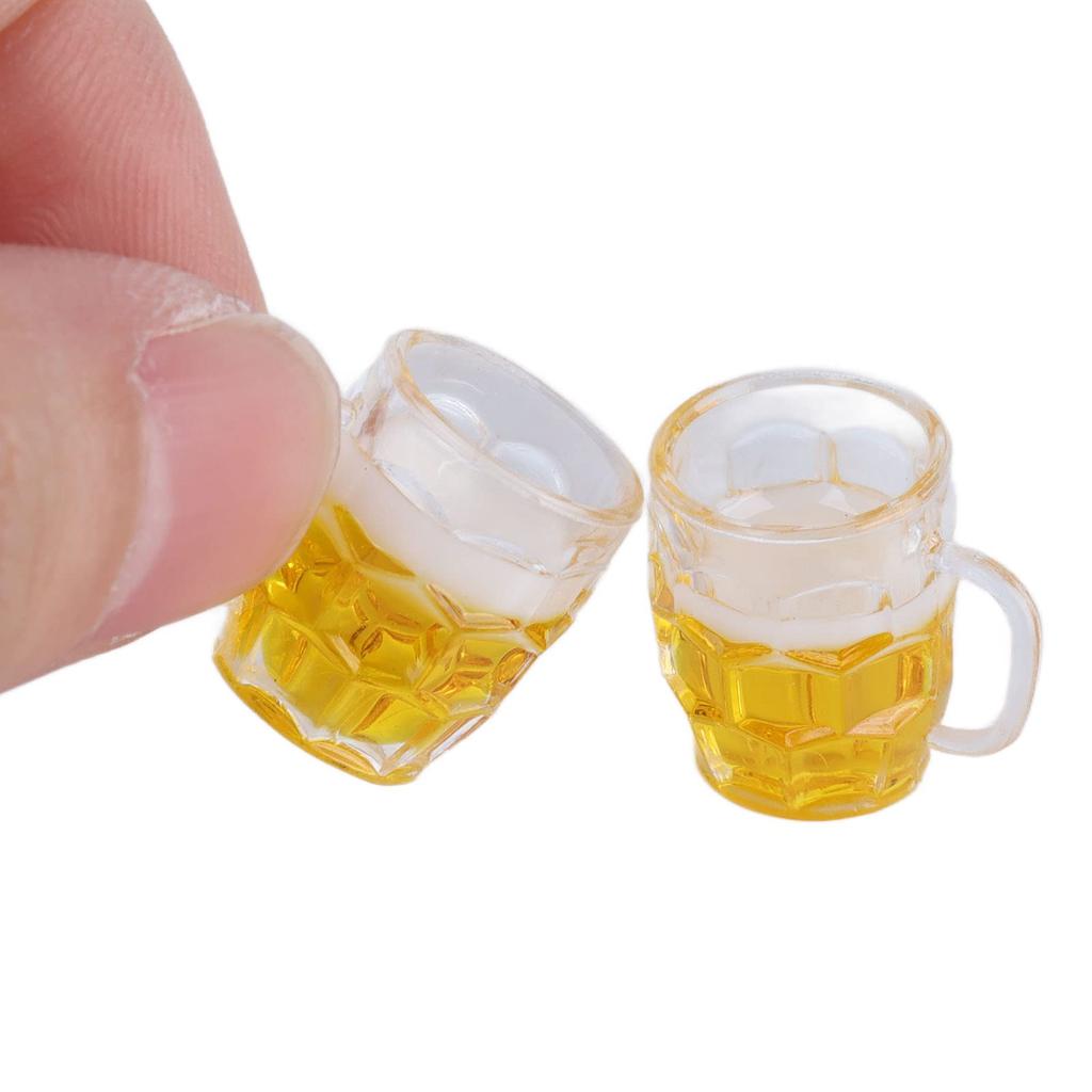 20-Pack Miniature Beer Cups, Miniature Beer Mugs, DIY Miniature Dollhouse Kit, Dollhouse Decoration Accessories