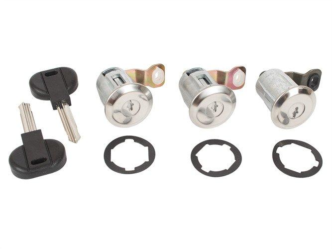 Peugeot Partner 96-08 door lock inserts + trunk lids 3 pcs. set