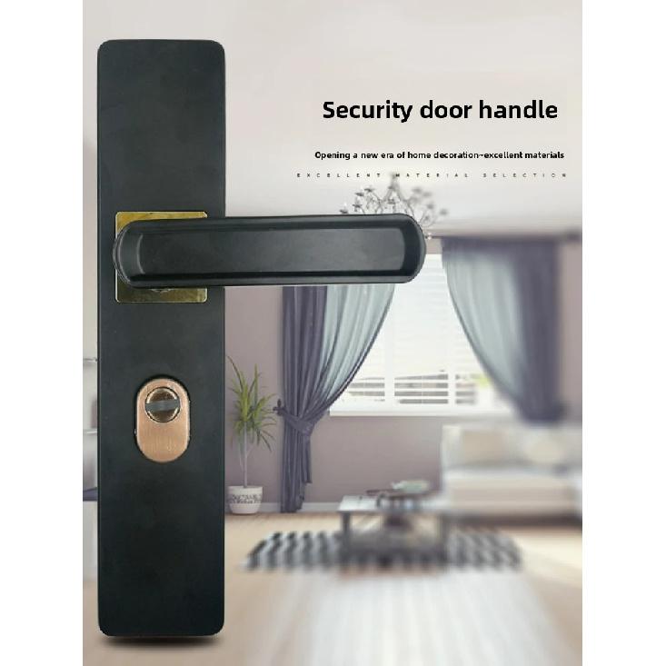 Mechanical Lock Accessories Thickened Panel Room Door Handle Stainless Steel Anti-theft Door Lock