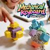 Neues Sechs-Tasten-Tastatur Fidget Spielzeug Clicker-Tastatur Fidget Schlüsselanhänger Knopf Fidget Geschenke für Erwachsene zur Stressbewältigung Schlüsselanhänger