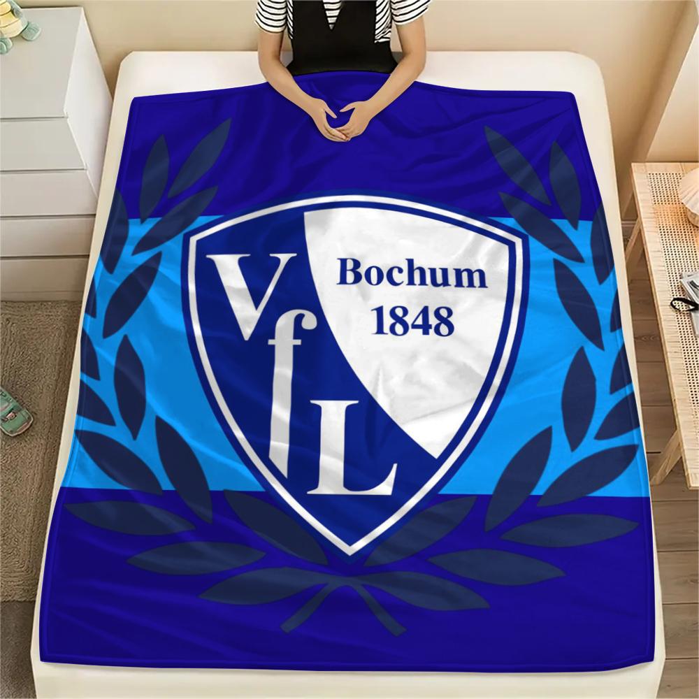 

1pc VfL Bochum 1848 Print Flannel Blanket, High quality Comfortable for All Seasons, Home Decor, Warmth and Comfort, Perfect for Christmas Gifts99 80cm x 120cm