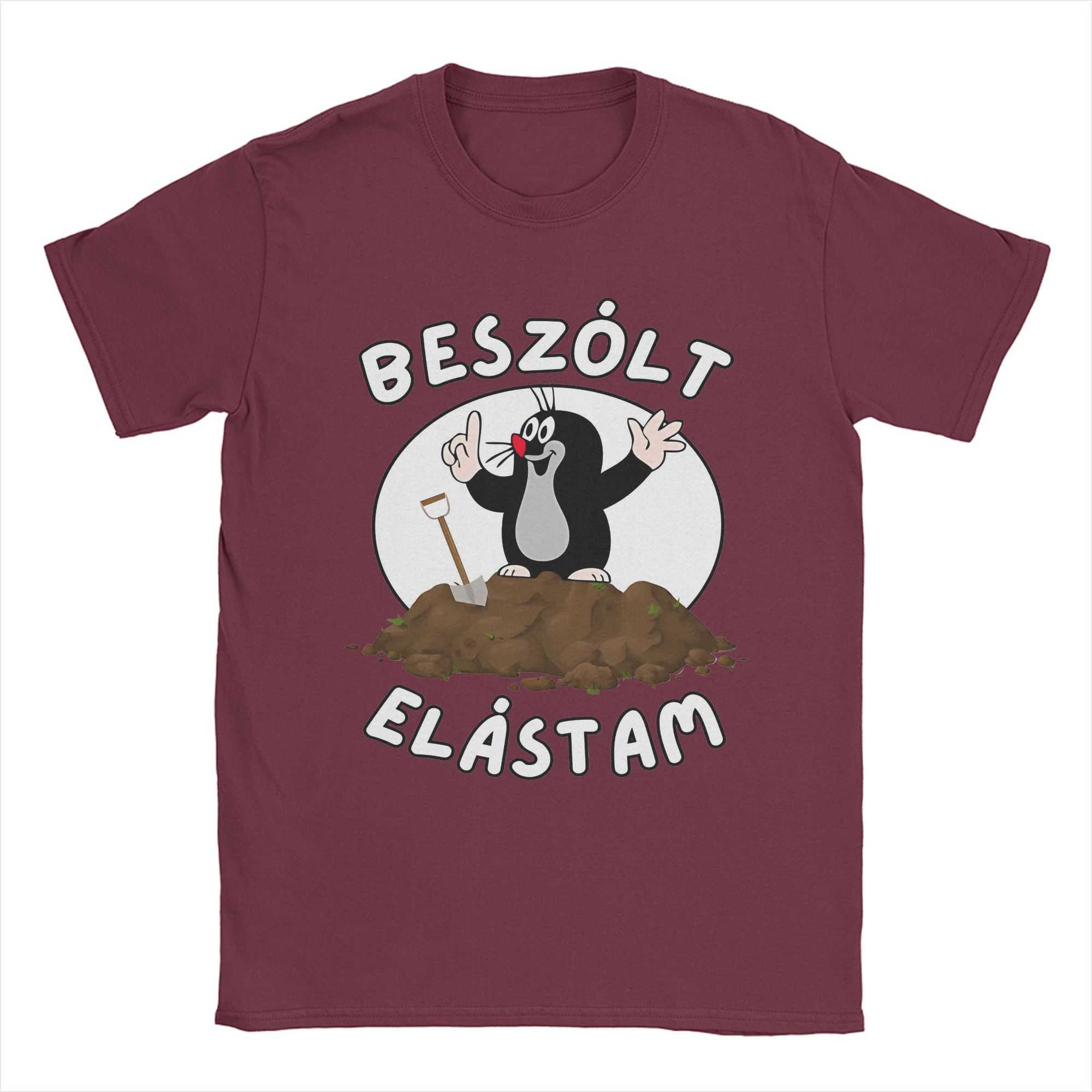 

Кротик Маленький Кріт Безолт Еластам Чоловічі Футболки Мила Божевільна Футболка Короткий Рукав Круглий Виріз Футболка Бавовна Ідея для Подарунка Топи XXXXXL бордовий