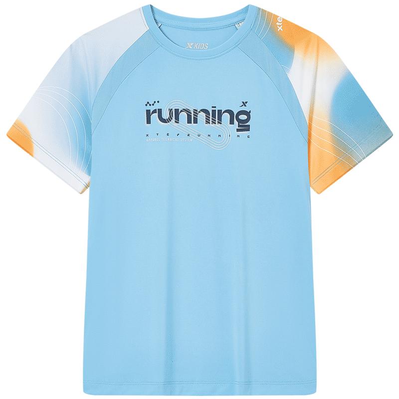 XTEP Boys  Moisture-Wicking Short Sleeve Knit Tee 140