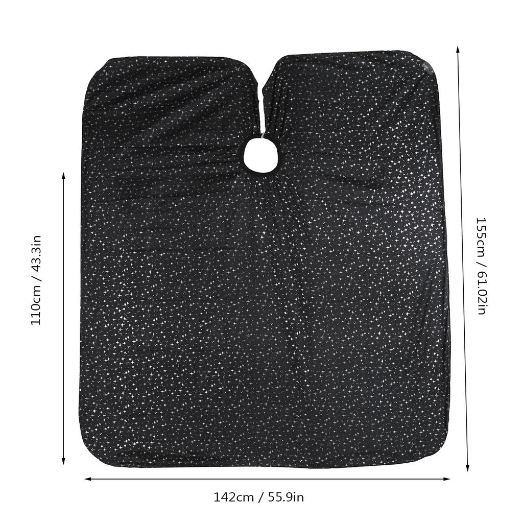 Hair Salon Cutting Cape Haircut Cloth Apron Nylon Waterproof Cape with Snap Closure