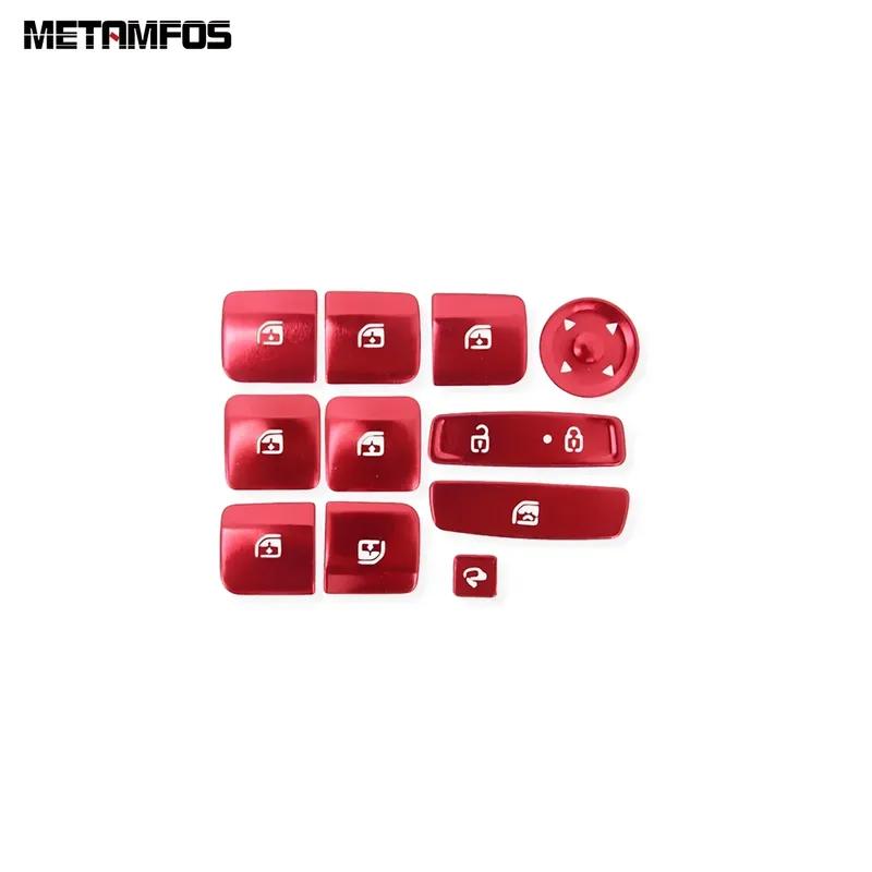 Window Lift Switch Button Cover Trim For Hyundai Tucson NX4 2024 Aluminium Alloy Interior Accessories Car Styling