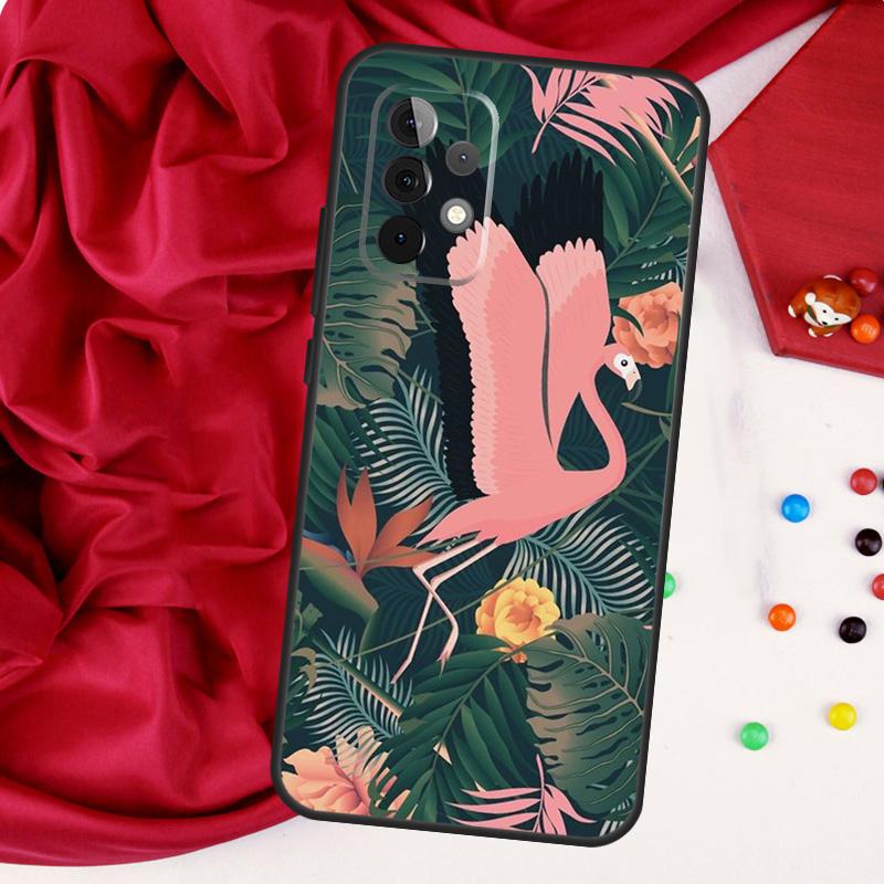 Monstera Leaves Palm Tree Flowers For Samsung Galaxy A55 A53 A33 A13 A35 A15 A36 A56 A26 A16 A22 A32 A52 A54 A34 A06 A05 Case