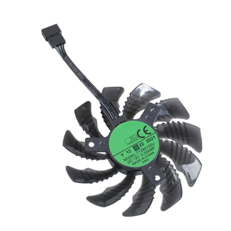 75MM T128010SU GPU Cooling Fan Replacement for RX6700XT 6600XT Graphics Cards Video Card Radiator