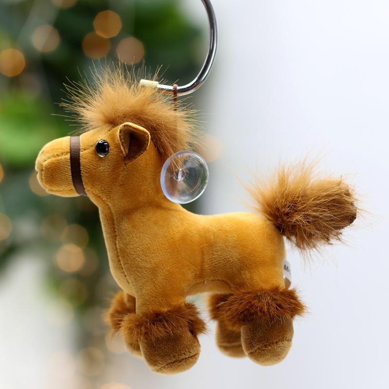 Simulated Horse Plush Toys Creative Year of The Horse Mascot Pendant Doll Home Decoration Zodiac Horse Hanging Decoration