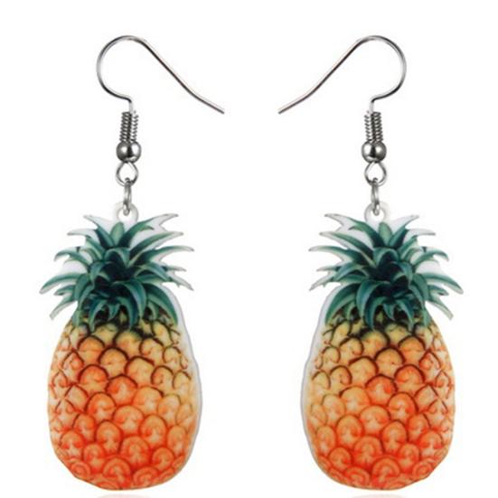 Sweet Fruit Watermelon Strawberry Dangle Women Ear Hook Earrings Party Jewelry
