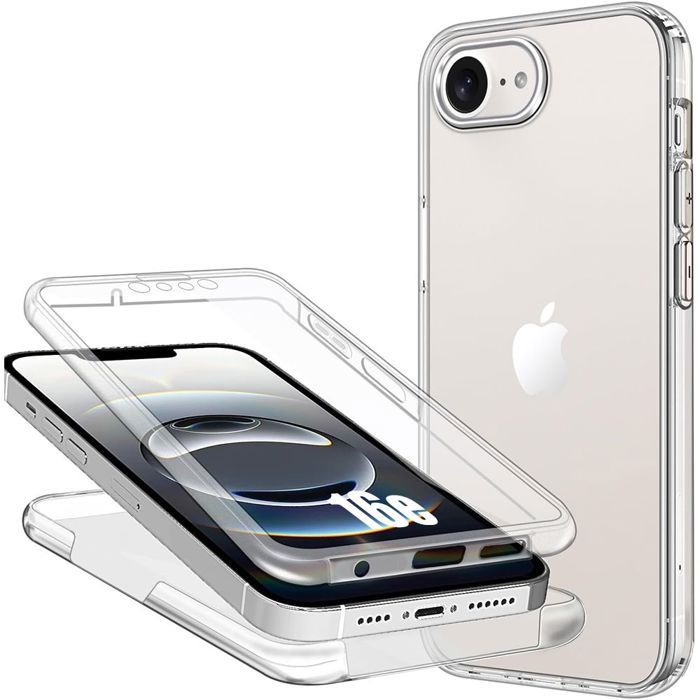 Coque de protection - BOOLING - iPhone 16e - Silicone Souple - PC Rigide - Transparente