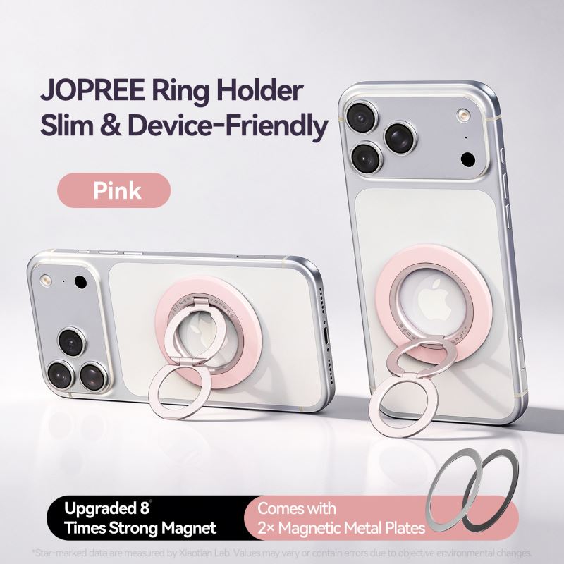 Stylish Phone Decorations Dual Sided Strong Magnetic Dual Magnet Phone Ring 24g Lightweight Zero Burden Factory Price New