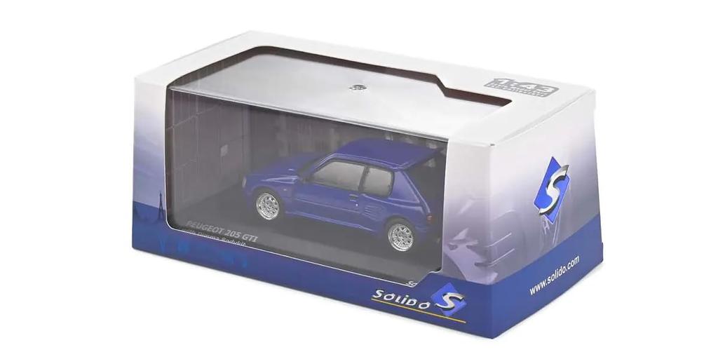 Kyosho Solido Scale Peugeot 205 Dimmer 1989 Finished Product S4310803 1/43 (Blue)