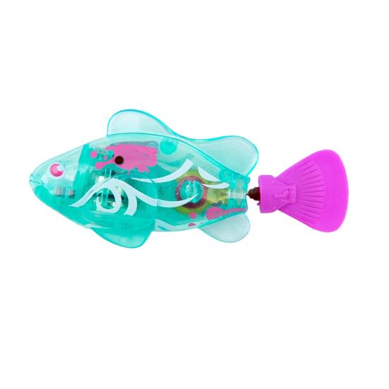 Swimming Fish Toy with LED Light Waterproof Battery Powered Simulation