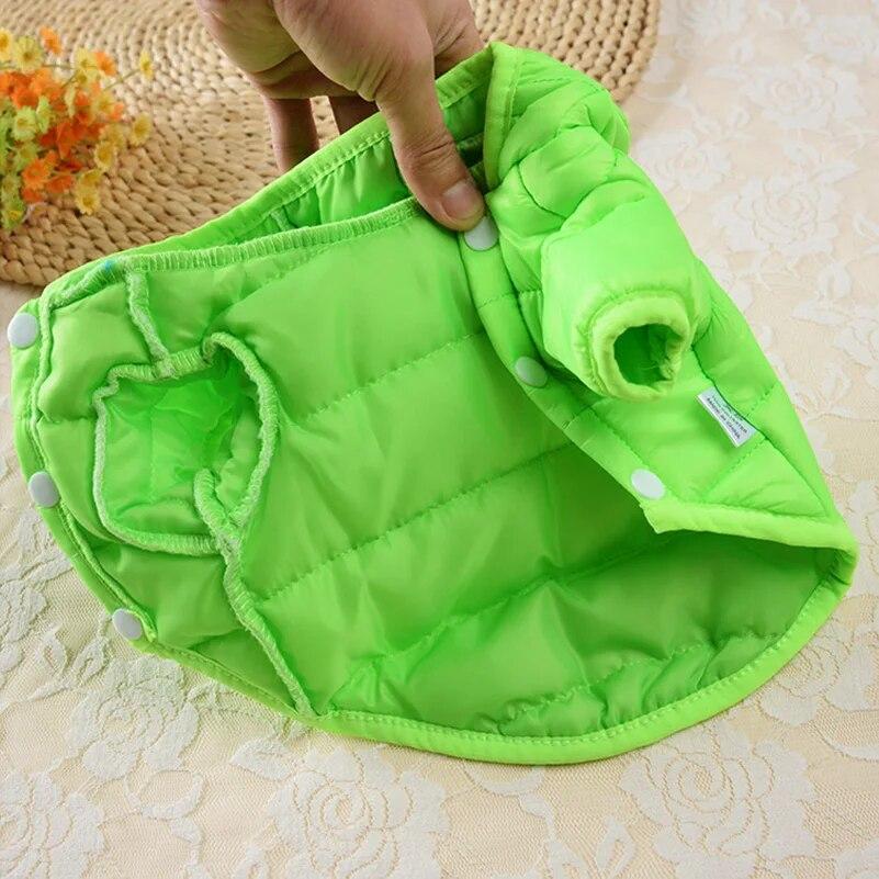 Puppy Coat for Small Medium Dogs Cats Clothes French Bulldog Hoodies Winter Chihuahua Pug Padded Clothing Shih Tzu Outfits