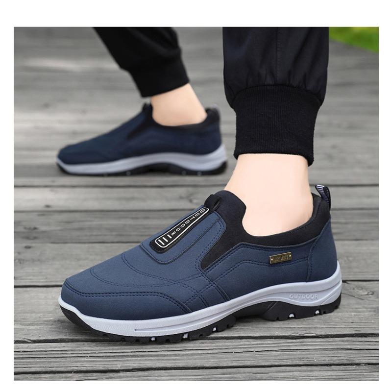Men's Sports Shoes with Soft Soles, Dad's Shoes, One-piece Style, Suitable for Middle-aged and Elderly People for Walking.