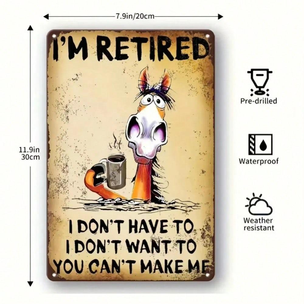 Vintage Metal Tin Sign Rustic Wall Decor Funny Garage Bar Cafe Home Art