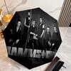 Famous German Rock Heavy Metal Band Rammstein Till Lindemann Umbrella, a Portable Iron Travel and Camping Essential Umbrella H5