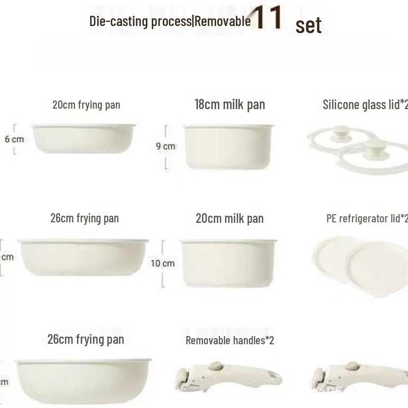 Wutuo 11-Piece Non-stick Frying Pan & Cookware Set