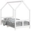 Cadre de lit enfant - VIDAXL - 80x160 cm - Bois massif - 1 place - Montage facile
