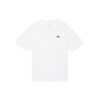 Solid Color Pocket Crew Neck Loose Short Sleeve Drop Shoulder T-Shirt Men Tops White DQ9296-100