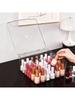 1pc transparent/translucent black 9 goggle nail polish storage box desk dresser nail care cosmetic bag organizer