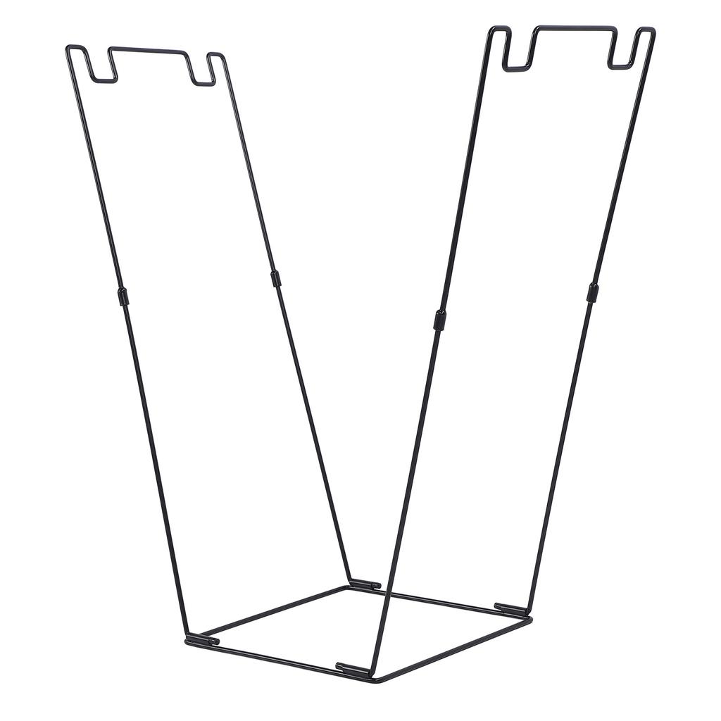 Outdoor Trash Bag Holder Stand Heavy Duty Metal Large Capacity Portable Leaf Bag Stand for Camping P