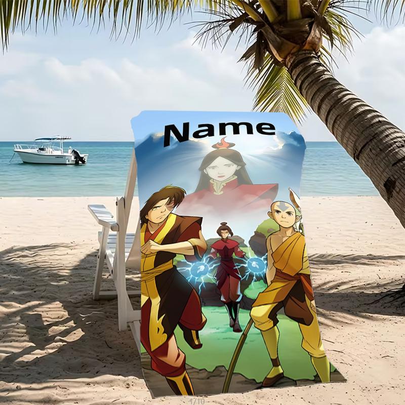 Customizable personalized beach towels Avatar The Last Airbender themed designs.Suitable for the beach, yoga, sports;ideal as beach accessories